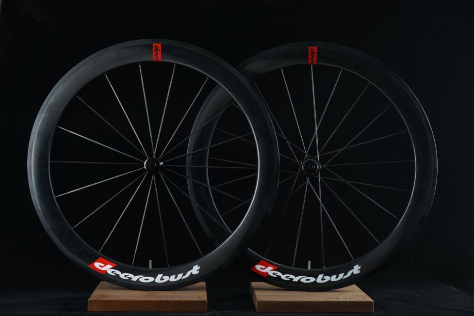 700C Rim Brake Carbon Wheelset  with Carbon Spokes